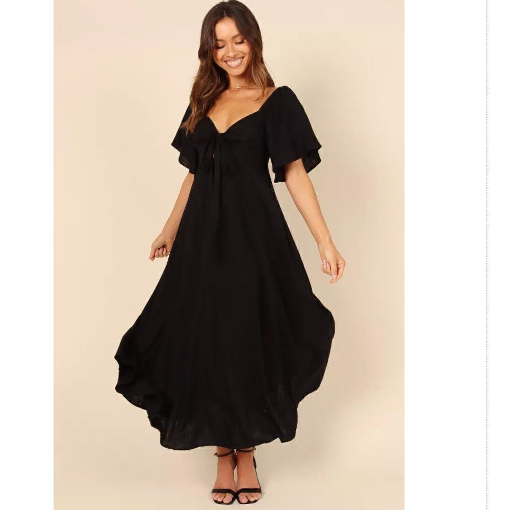 Petal & Pup Black Maxi Dress